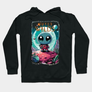 Cute Astronaut in Outer Wilds Hoodie